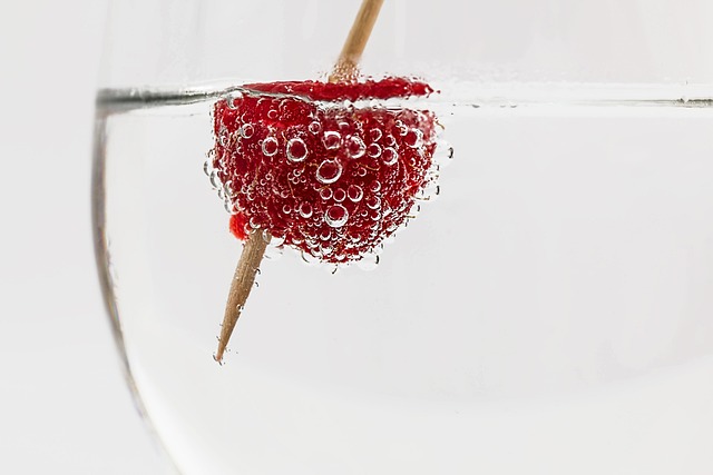 bubble in a soda bottle